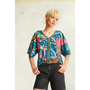 tricou din bumbac culoarea verde imagine