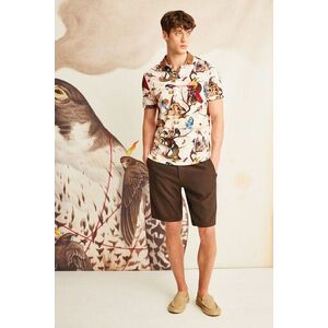 Medicine tricou polo culoarea bej, modelator imagine