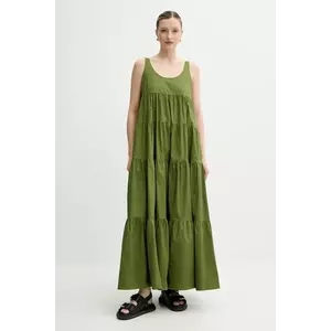 MICHAEL Michael Kors rochie culoarea verde, maxi, evazată, MS582WLF4C imagine