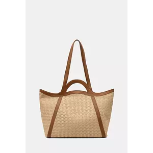 Coccinelle geantă COCCINELLEAMALIA CROCH.ST culoarea bej, S9S 11 01 01 imagine