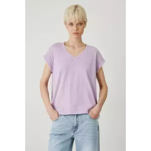Medicine tricou din bumbac femei, culoarea violet imagine
