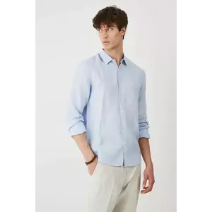 Medicine camasa de in cu guler clasic, slim imagine