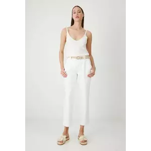 Medicine jeansi culoarea alb imagine