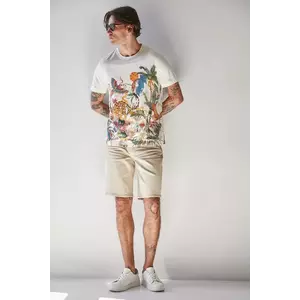 Medicine tricou din bumbac culoarea bej, modelator imagine