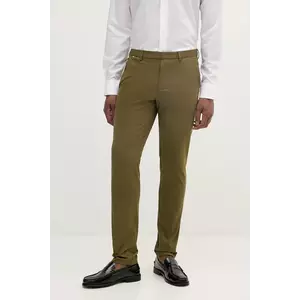 BOSS pantaloni barbati, culoarea verde, cu fason chinos, 50487754 imagine