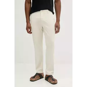 Pepe Jeans pantaloni SLIM CHINO POPLIN bărbați, culoarea bej, drept, PM211873 imagine
