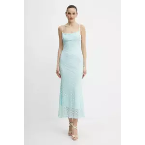 Bardot rochie ADONI culoarea rosu, maxi, mulată, 57998DB1 imagine