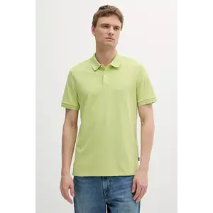 BOSS polo de bumbac culoarea verde, uni, 50468362 imagine