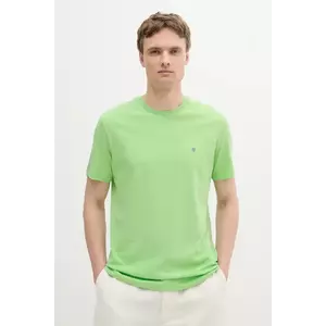 Gant tricou din bumbac culoarea roz, neted imagine