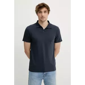 Filippa K tricou polo culoarea bleumarin, uni, 28909 imagine