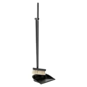 Bloomingville mătură și făraș de praf Cleaning Dustpan & Broom culoarea negru imagine