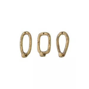 Bloomingville umeras de perete Cias 3-pack culoarea galben imagine