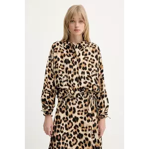 MUNTHE cămașă ULVI culoarea maro, cu guler clasic, relaxed, 255100725519 imagine