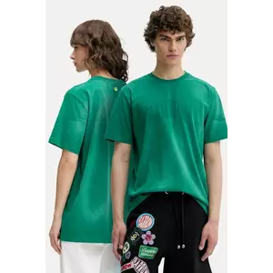 Barrow tricou din bumbac culoarea verde, cu imprimeu, S5BWUATH045 imagine