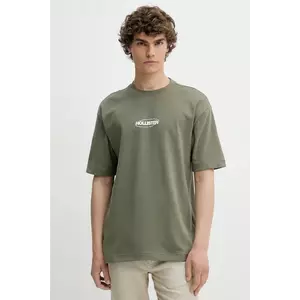 Hollister Co. tricou culoarea verde, cu imprimeu, KI323-5272 imagine