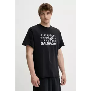 MM6 Maison Margiela tricou x Salomon culoarea negru, cu imprimeu, SH0GC0051 imagine