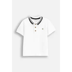Coccodrillo tricou polo culoarea alb, ELEGANT BABY BOY imagine