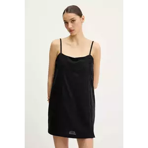 Abercrombie & Fitch rochie din in culoarea negru, mini, dreaptă, KI159-5572 imagine