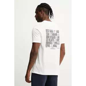 Puma tricou din bumbac culoarea alb, cu imprimeu, 629697 imagine