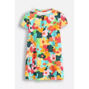 Coccodrillo rochie culoarea verde, midi, dreaptă, MAXITROPIC GIRL KIDS imagine