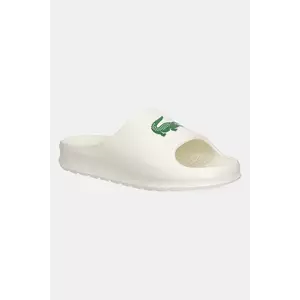 Lacoste papuci SERVE SLIDE 2.0 culoarea bej, cu platforma, 48CFA0022 imagine