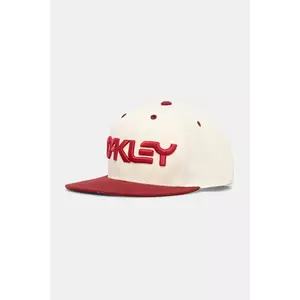 Oakley șapcă culoarea bej, cu imprimeu, FOS901496 imagine