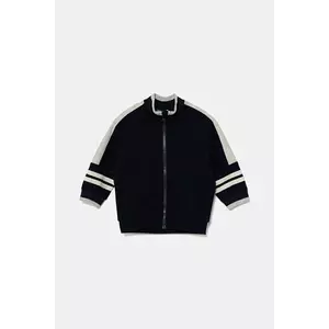 United Colors of Benetton hanorac de bumbac pentru copii culoarea bleumarin, cu imprimeu, 3BC1G503R imagine