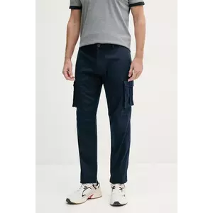 Aeronautica Militare pantaloni culoarea bleumarin, drept, PA1658CT3511 imagine
