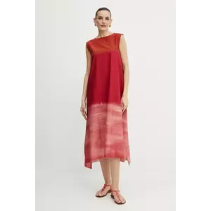 Liviana Conti rochie culoarea bordo, midi, dreaptă, L5SU32 imagine