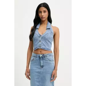 Answear Lab bluza subtire de blugi neted imagine