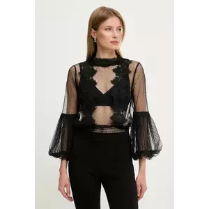 Answear Lab bluza culoarea negru, cu imprimeu imagine