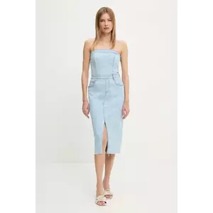 Answear Lab rochie din denim midi, mulată imagine