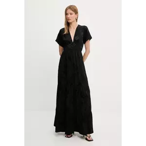 Answear Lab rochie culoarea negru, maxi, evazată imagine