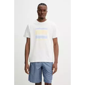 A.P.C. tricou din bumbac t-shirt malone culoarea alb, cu imprimeu, COGCK.M26506 imagine