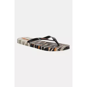 Ipanema șlapi ANIMAL PRINT culoarea bej, cu toc plat, 83617-AY382 imagine