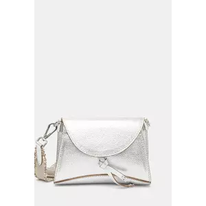 Gianni Chiarini poșetă de piele MARGOT culoarea argintiu, BS.11410.GTMET.NABCL imagine