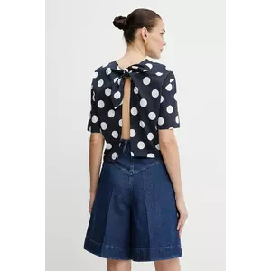 Patou tricou din bumbac culoarea bleumarin, JE1379999 imagine