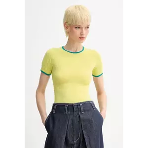 Sunnei tricou culoarea galben, PRTWWJER009 imagine