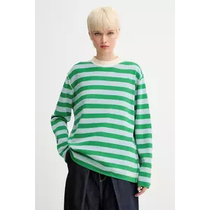 Sunnei pulover de bumbac culoarea verde, light, RTWXKNW015 imagine