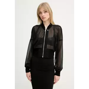 Rick Owens Lilies geacă culoarea negru, de tranzitie, LI01E4708OT imagine