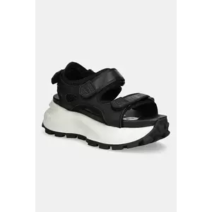 Buffalo sandale Manhatten Snd culoarea negru, cu platforma, 1602295-BLK imagine