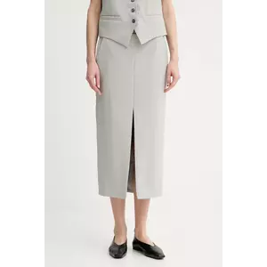 Day Birger et Mikkelsen fustă de lână Mantel culoarea gri, midi, drept, DAY65243725 imagine