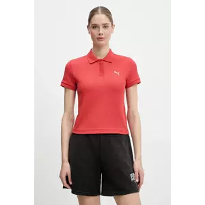 Puma tricou polo culoarea rosu, 629777 imagine