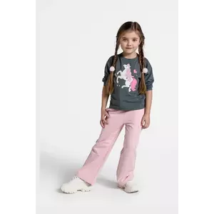 Coccodrillo pantaloni de trening culoarea roz, NOSTALGIC MEADOW GIRL KIDS imagine