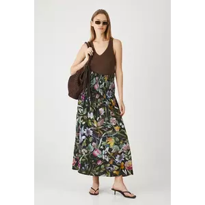 Medicine fusta culoarea negru, maxi, evazati imagine