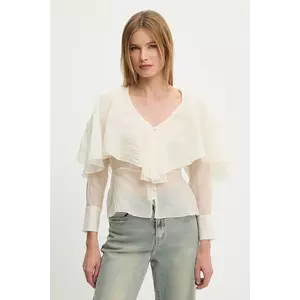 Answear Lab cămașă femei, culoarea bej, regular imagine