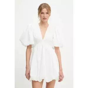 Answear Lab rochie culoarea alb, mini, evazată imagine