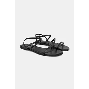 Answear Lab sandale de piele femei, culoarea negru imagine