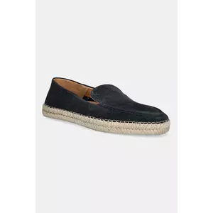 Hackett London espadrile din piele întoarsă ALTEA LOAFER culoarea bleumarin, HMS21491 imagine
