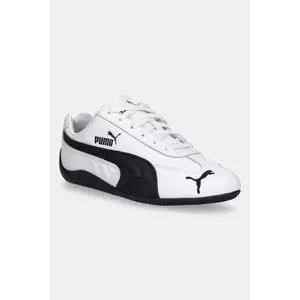 Puma sneakers din piele Speedcat LTH femei, culoarea alb, 401603 imagine